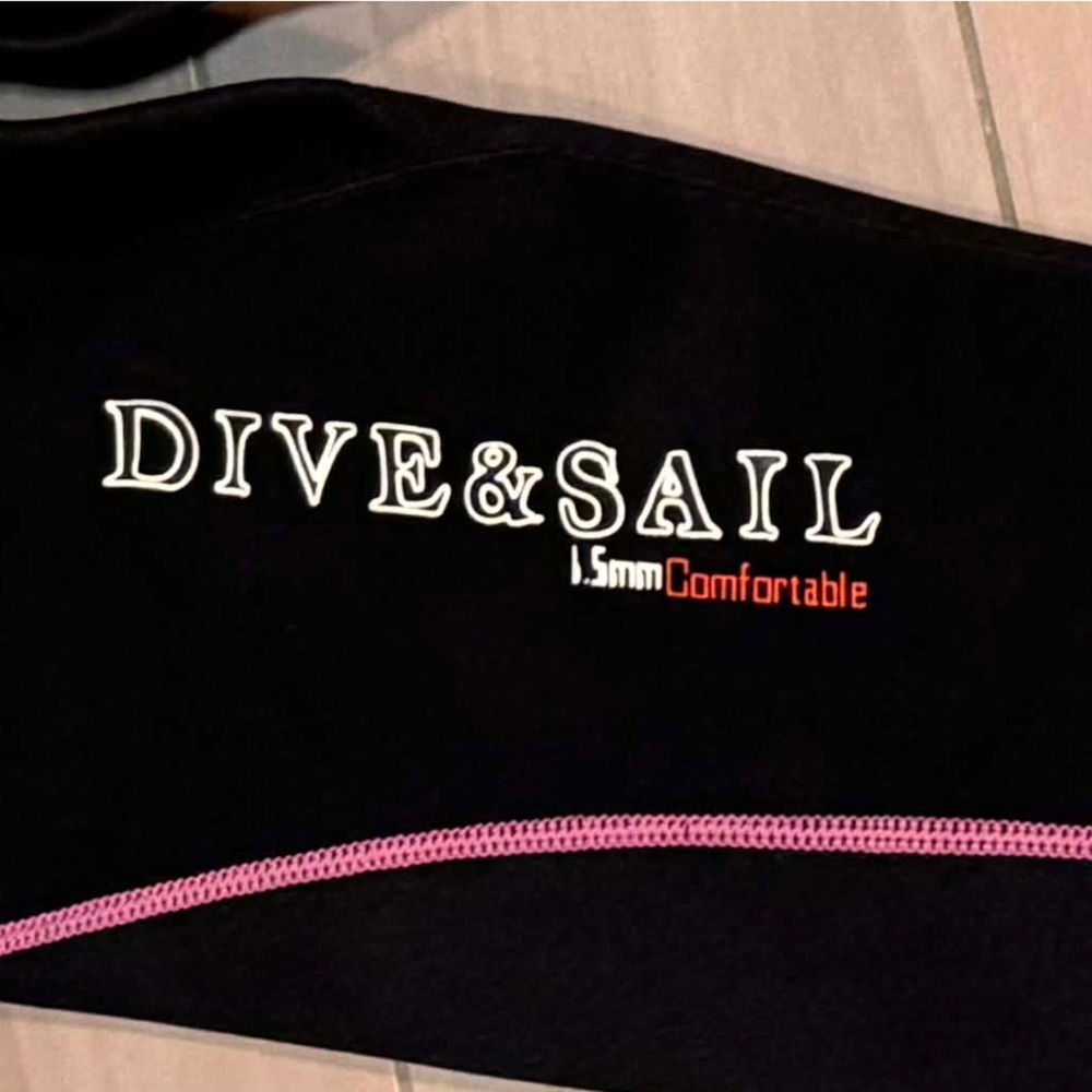 Dive & sail Wet suit pants Black & Pink Swim Leggings XS with adjustable waist - Picture 5 of 6